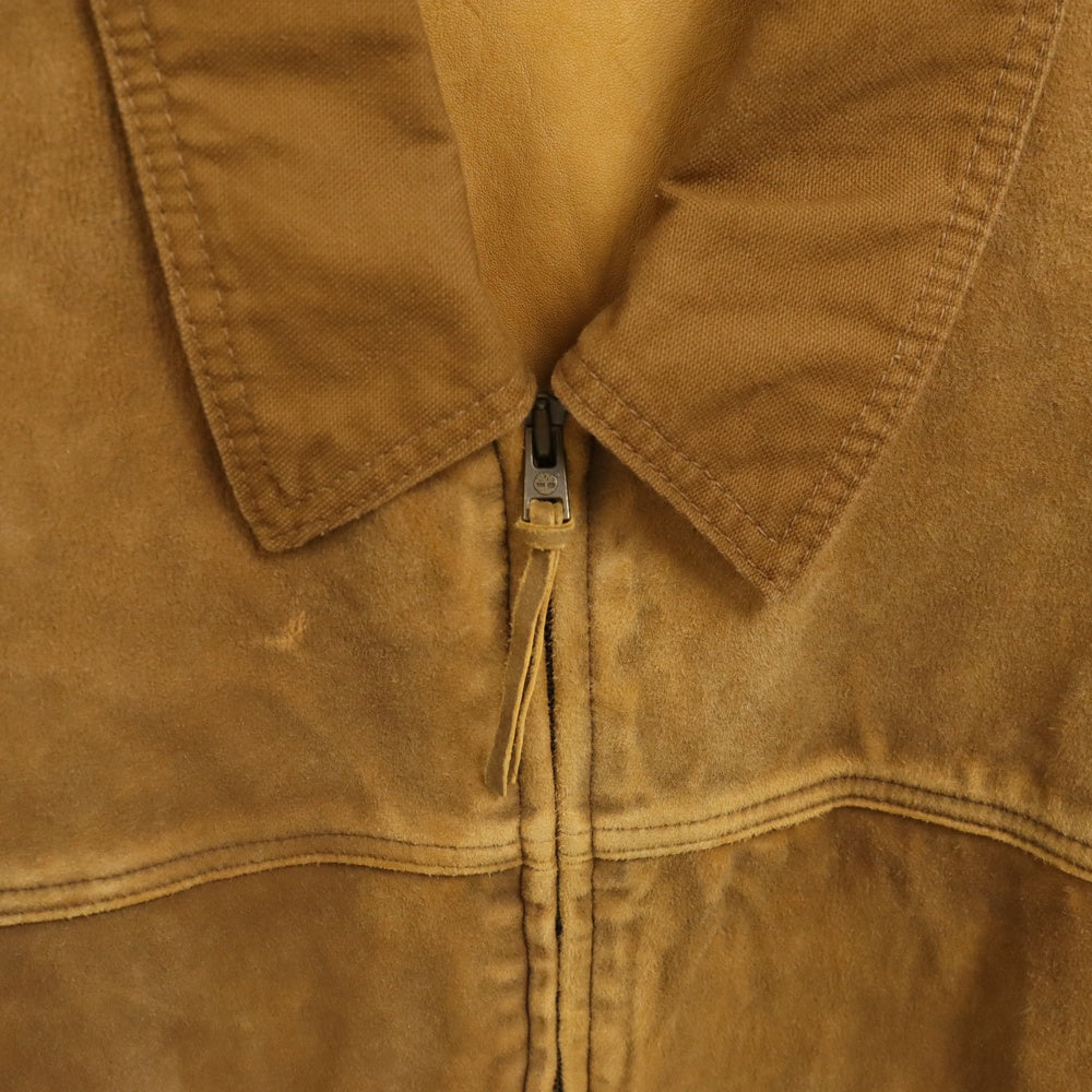 Timberland(ティンバーランド) 90s スエード コットンダッグ ジップアップ ブルゾン