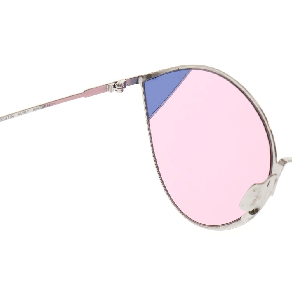FENDI(フェンディ) キャットアイ オーバル サングラス メガネ アイウェア FF0341/S AVBU1 シルバー/ピンク/パープル