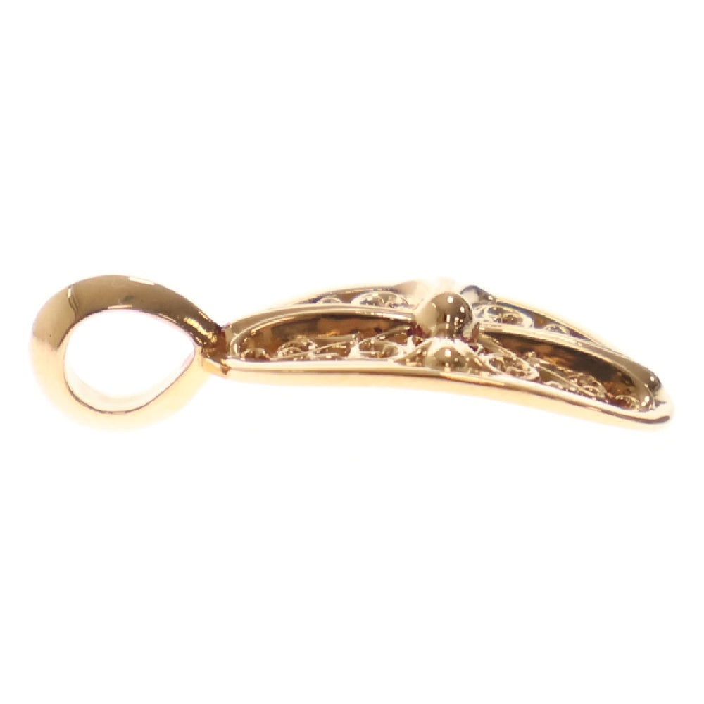 CHROME HEARTS(クロムハーツ) 22K CLSC OVAL /クラシックオーバル ゴールドネックレストップ ゴールド