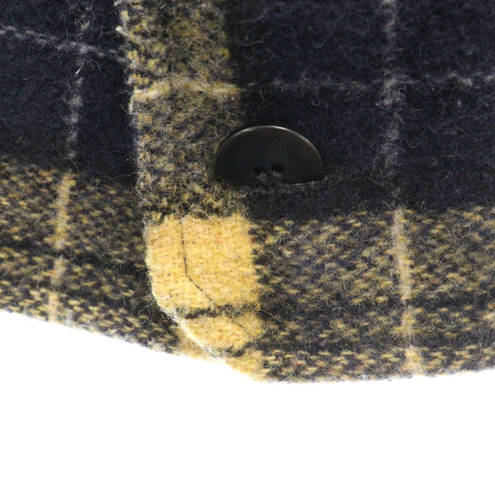 STUSSY(ステューシー) FLANNEL CHECK BD ネルチェック シャツ ブルゾン イエロー