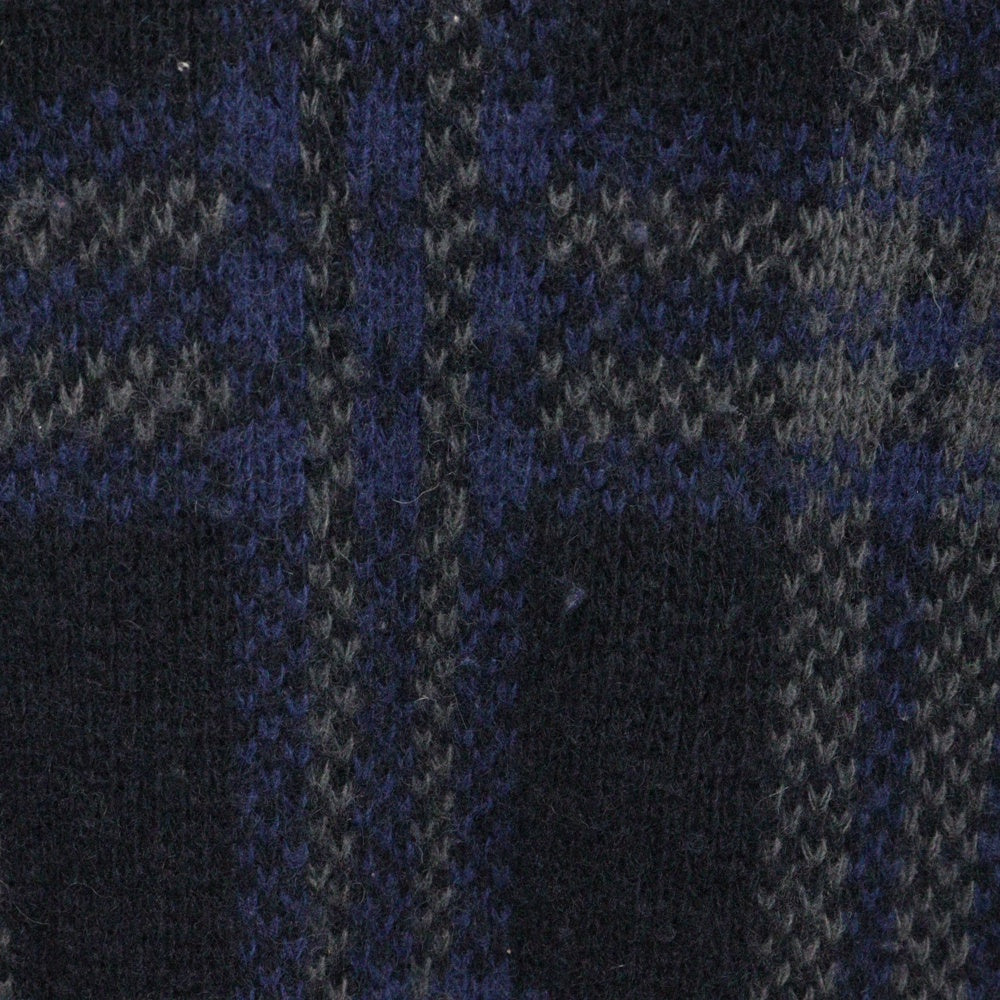 STUSSY(ステューシー) AUTHENTIC CHECK KNIT オーセンティック クルーネック プルオーバー チェック ニット ブルー