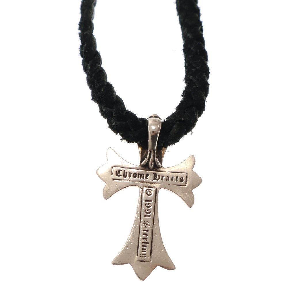 CHROME HEARTS(クロムハーツ) CH CRS SML BC スモールCHクロスボロチップ Wボロチップ シルバーネックレス