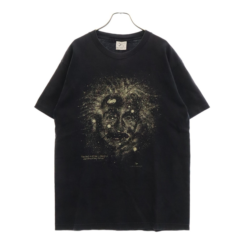 VINTAGE(ヴィンテージ) 90s Albert Einstein TEE アインシュタイン プリント Tシャツ 半袖 カットソー ブラック