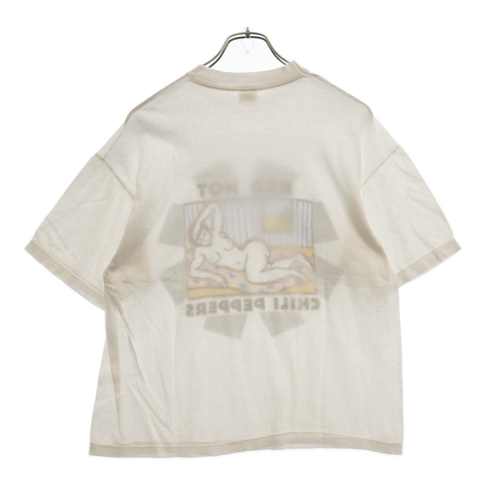 VINTAGE(ヴィンテージ) 90s RED HOT CHILI PEPPERS Mother's Milk EURO レッドホットチリペッパーズ ユーロ 両面プリント半袖Tシャツ カットソー ホワイト