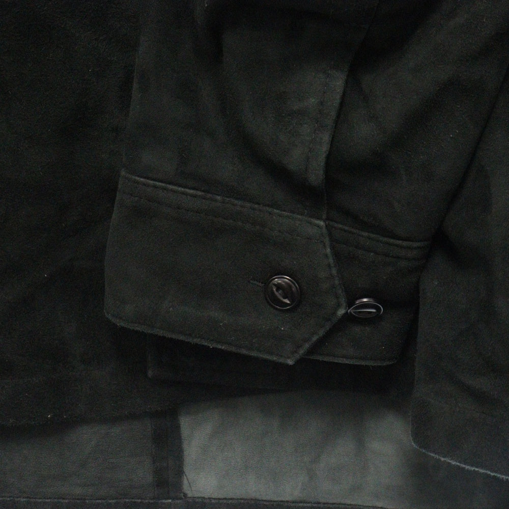 CCU(シーシーユー) WILLIAM OPEN COLLAR SHIRT JACKET ウィリアム オープンカラー スウェード シャツジャケット SH-36-SUEDE ブラック