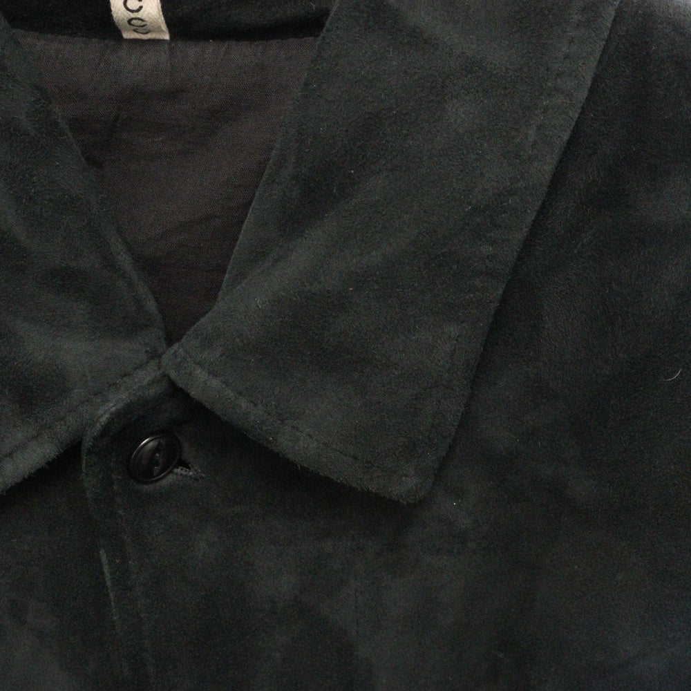 CCU(シーシーユー) WILLIAM OPEN COLLAR SHIRT JACKET ウィリアム オープンカラー スウェード シャツジャケット SH-36-SUEDE ブラック