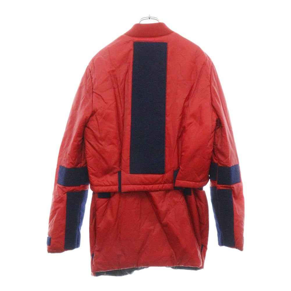 RAF SIMONS(ラフシモンズ) 10AW ARCHIVE テープデザインドッキングジャケット ブルゾン アーカイブ レッド