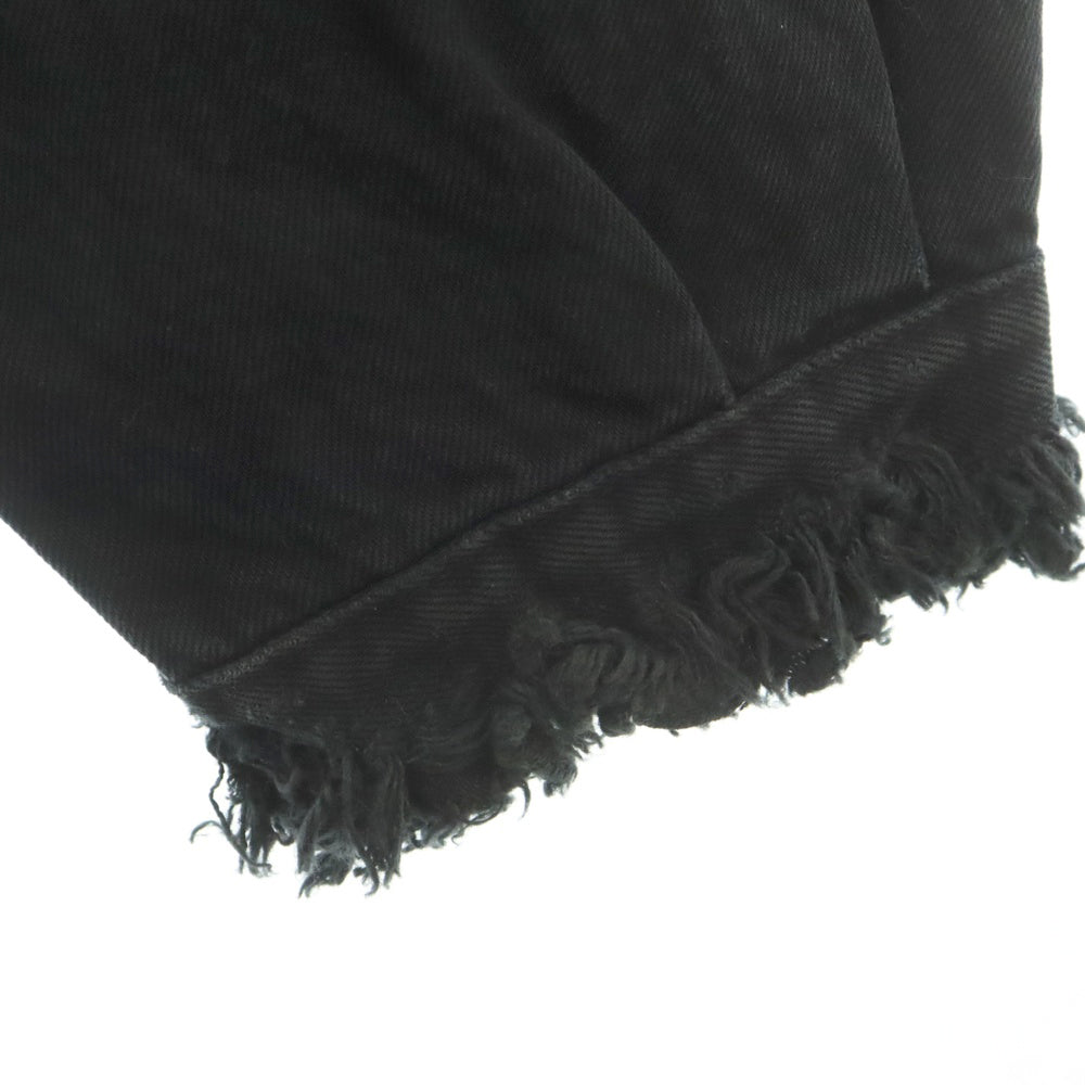 ALMOSTBLACK(オールモストブラック) 20AW ダメージ加工 デニム ジャケット ブラック 20AW-BL03