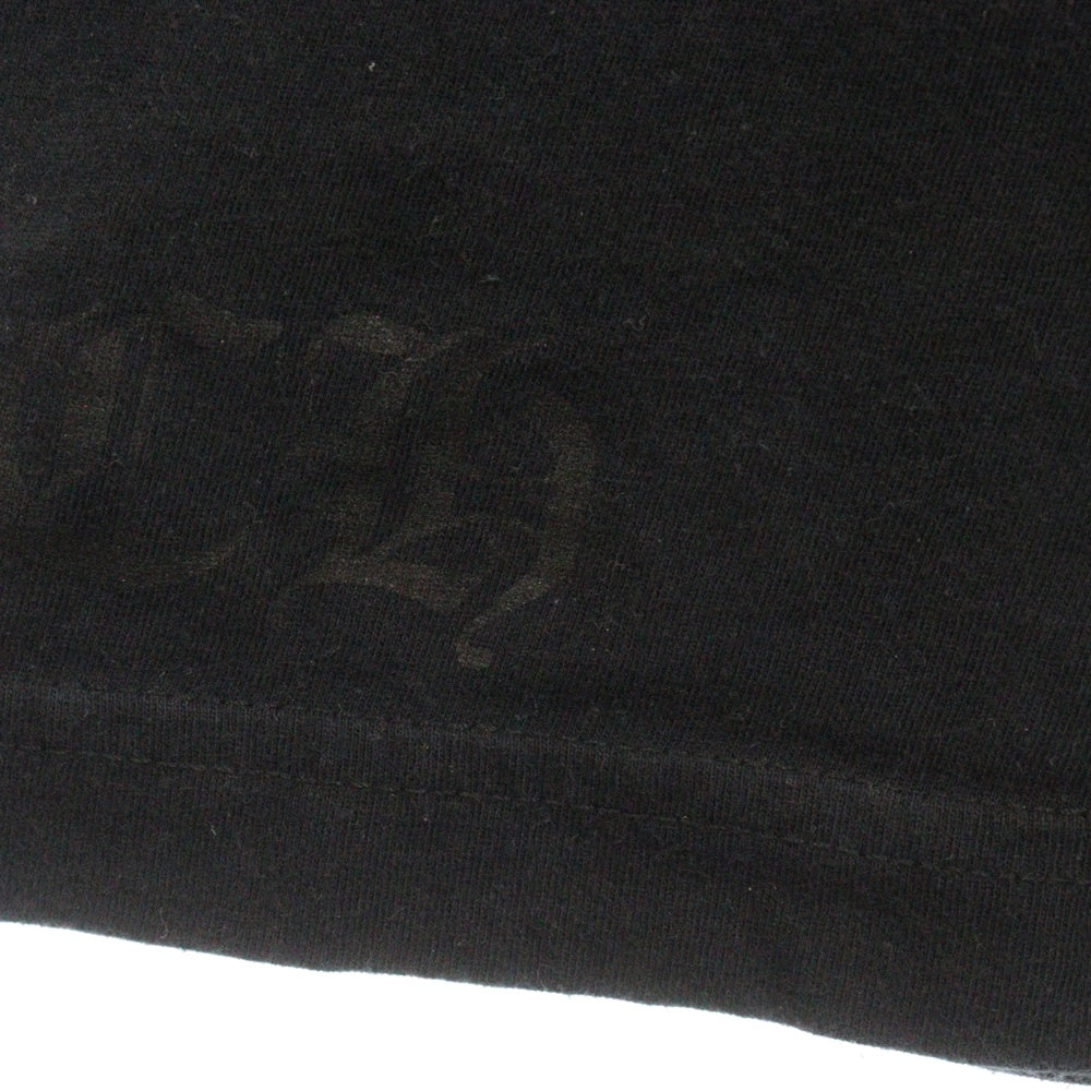 CHROME HEARTS(クロムハーツ) NECK LOGO S/S TEE ネック ロゴプリント 半袖Tシャツ ブラック/ブラウン