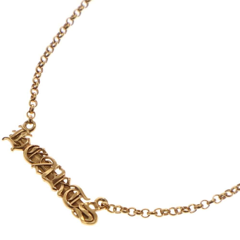 CHROME HEARTS(クロムハーツ) 22K ロールチェーン HEARTSロゴレター ネックレス ゴールド 18inch