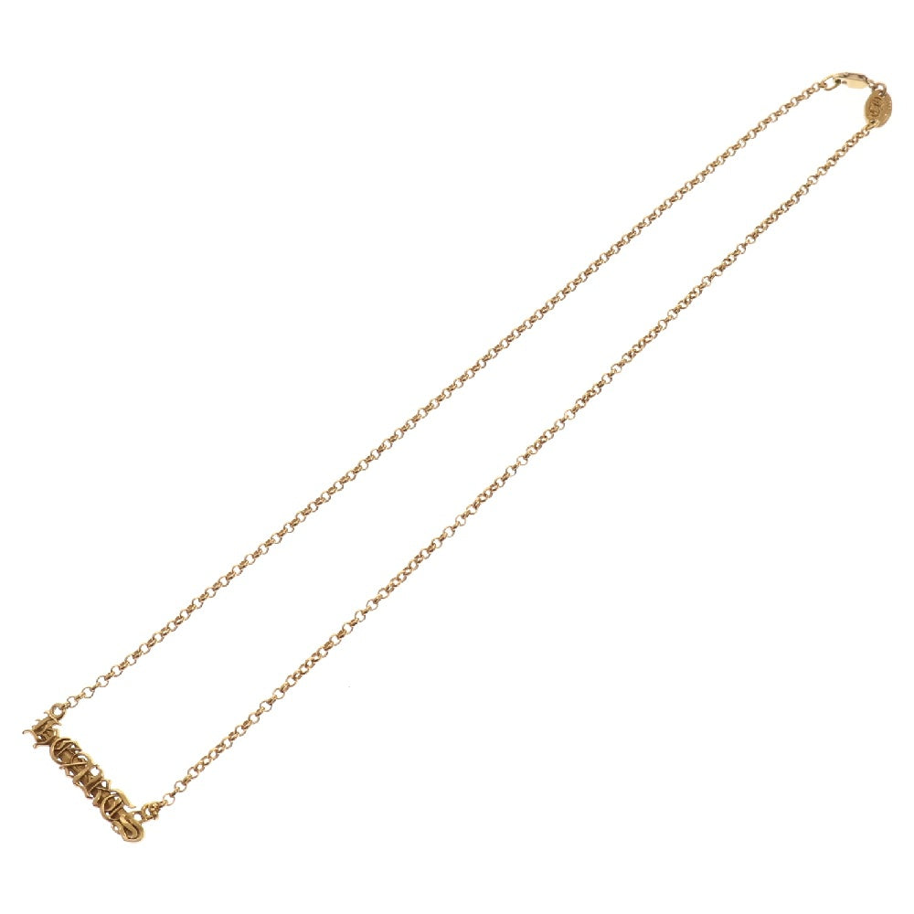 CHROME HEARTS(クロムハーツ) 22K ロールチェーン HEARTSロゴレター ネックレス ゴールド 18inch