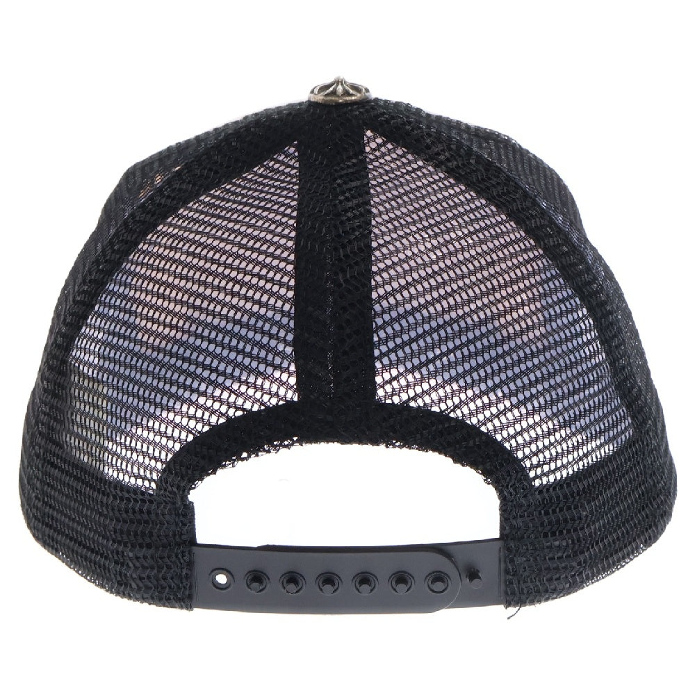 CHROME HEARTS(クロムハーツ) TRUCKER CAP トラッカーキャップ CHパッチクロスボール付メッシュキャップ シルバー/ブラック/ホワイト