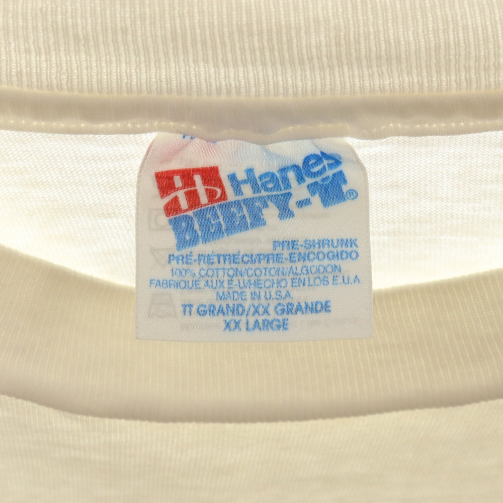 VINTAGE(ヴィンテージ) 90s SHARED VISIONS TEE フロント プリント カウボーイ Tシャツ 半袖 カットソー ホワイト