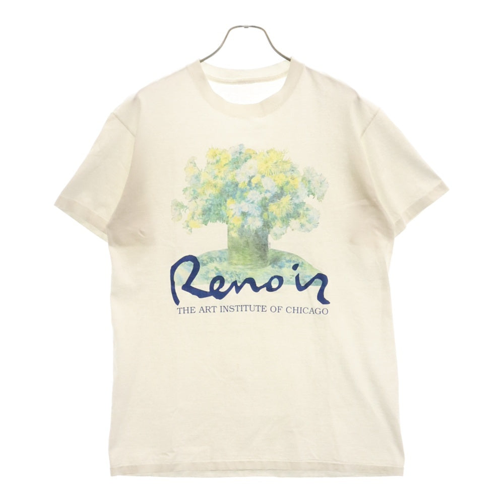 VINTAGE(ヴィンテージ) 90s Renoir THE ART INSTITUTE OF CHICAGO TEE ルノアール アート フロントプリント半袖Tシャツ カットソー ホワイト