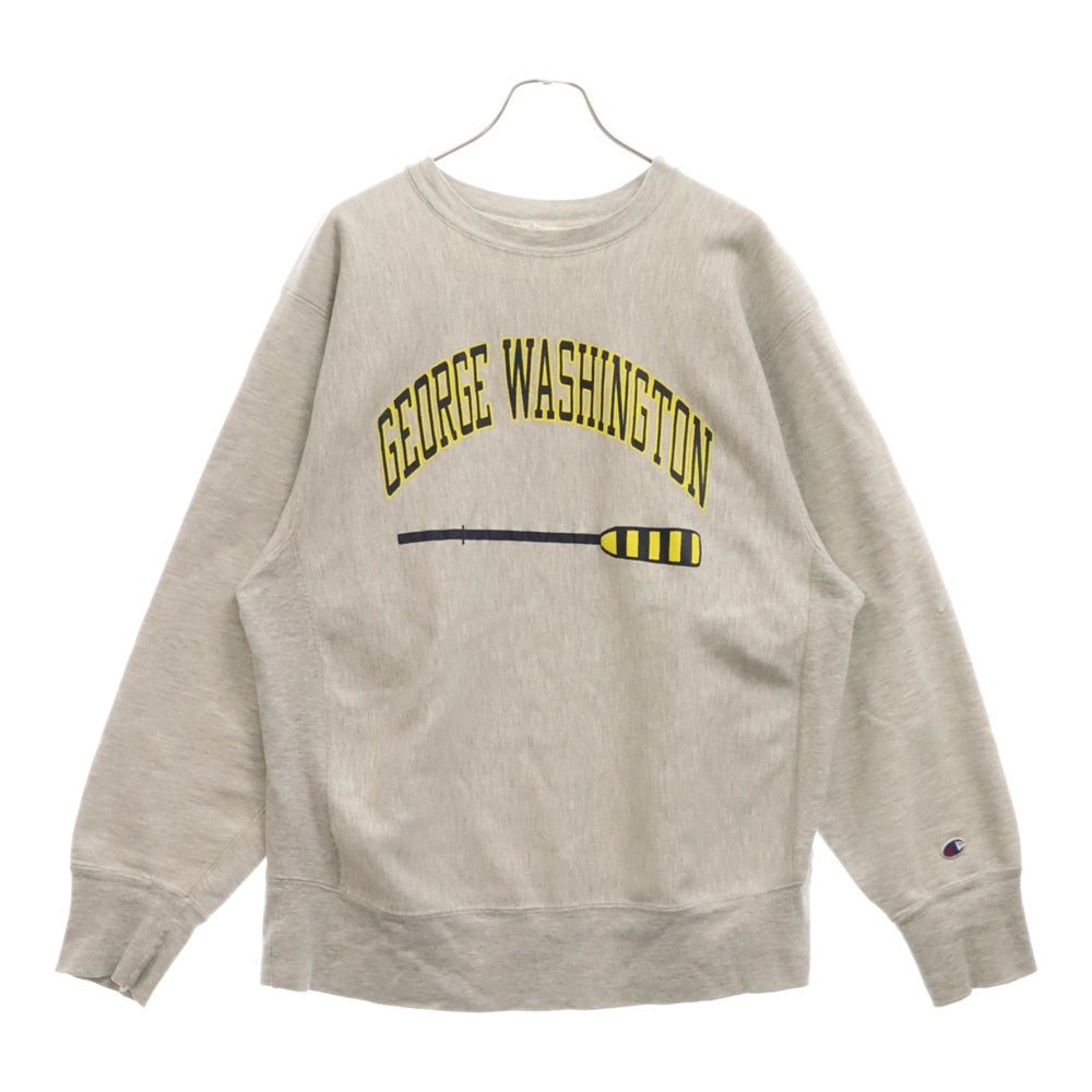 CHAMPION(チャンピオン) 80s REVERSE WEAVE リバーズ ウィーブ 両面プリントスウェット トレーナー グレー USA製