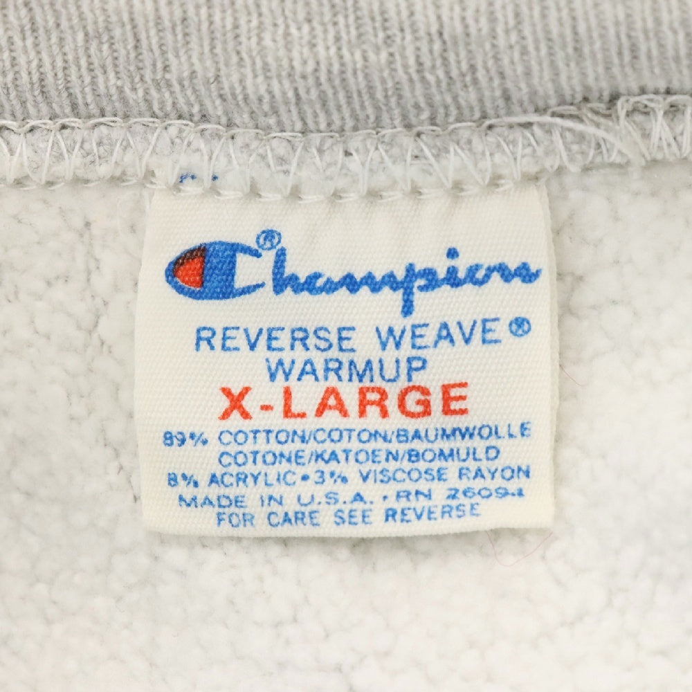 CHAMPION(チャンピオン) 80s REVERSE WEAVE リバーズ ウィーブ 両面プリントスウェット トレーナー グレー USA製