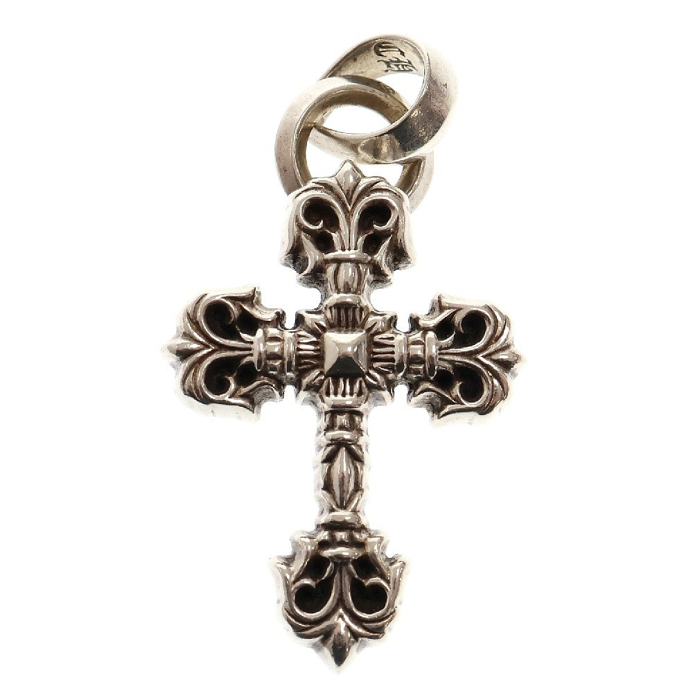 CHROME HEARTS(クロムハーツ) FILIG CROSS-XSM W BALE フィリグリークロスXSベイル wベイル シルバーネックレストップ