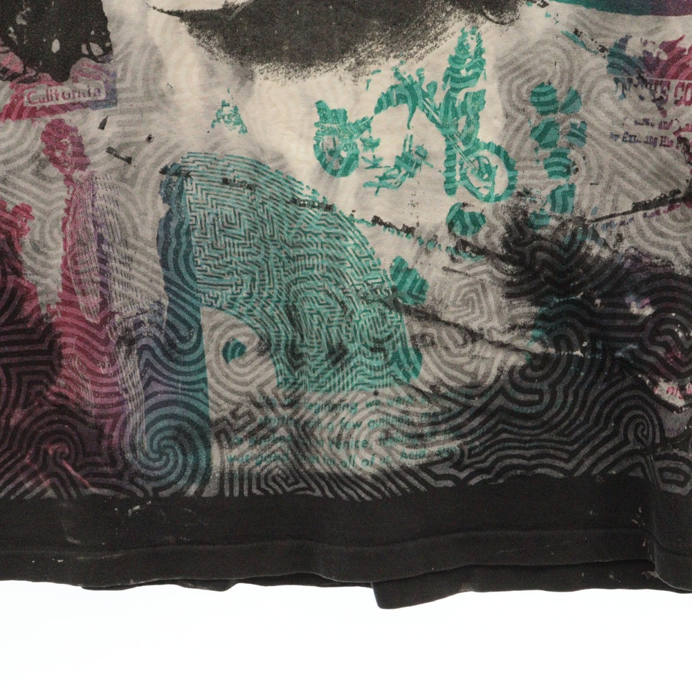 VINTAGE(ヴィンテージ) 80s MOSQUITOHEAD JIM MORRISON TEE モスキートヘッド ジム・モリソン ブリーチ加工 半袖Tシャツ カットソー マルチ