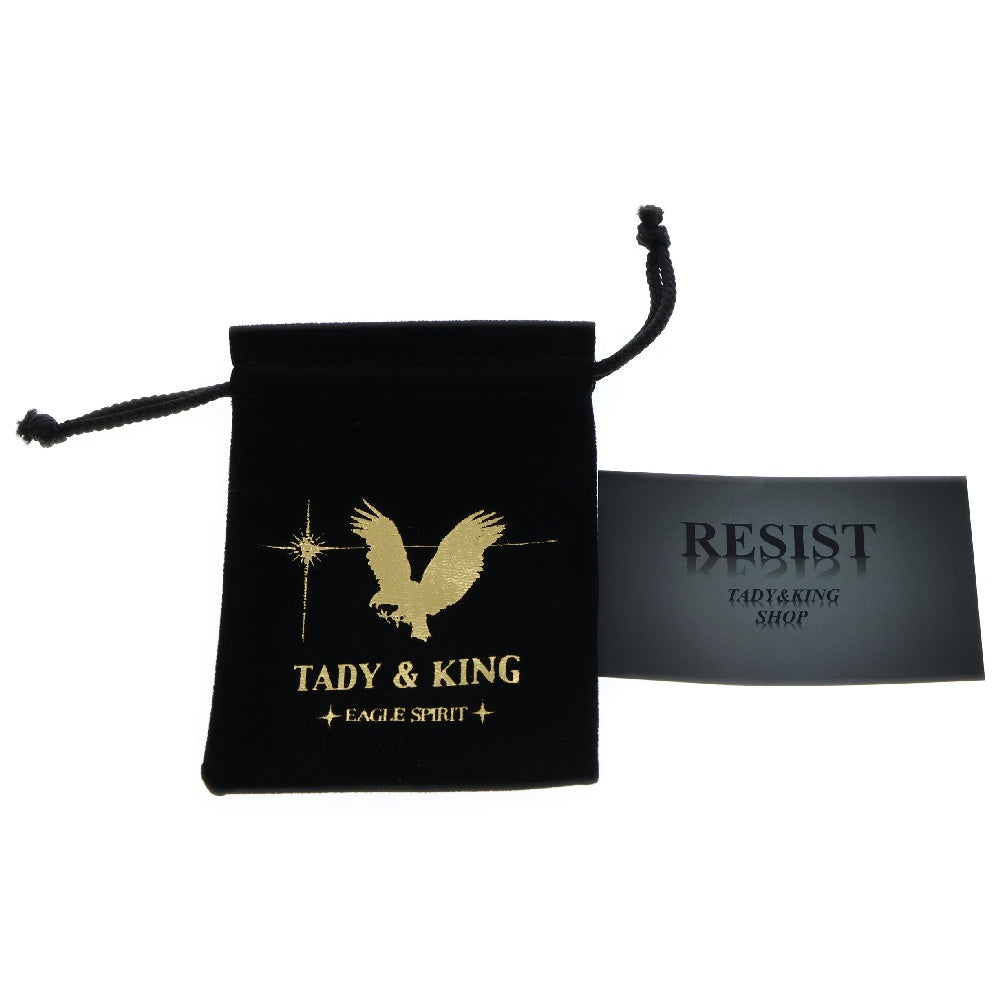 TADY & KING(タディアンドキング) K18ハートSVフェザー GPローズ 上金特大フェザー ペンダントトップ 左向き シルバー/ゴールド