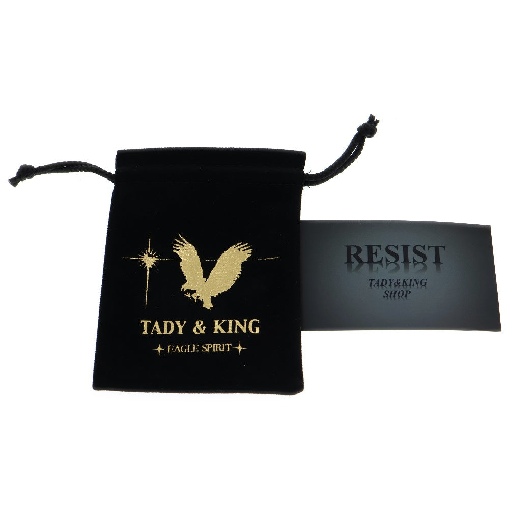 TADY & KING(タディアンドキング) K18ハートSVフェザー GPローズ 上金特大フェザー ペンダントトップ 左向き シルバー/ゴールド