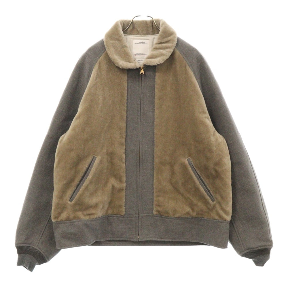 VISVIM(ヴィスヴィム) 24AW MACKENZIE JKT マッケンジージャケット ジップアップブルゾン 0124205013028 グレー/ベージュ
