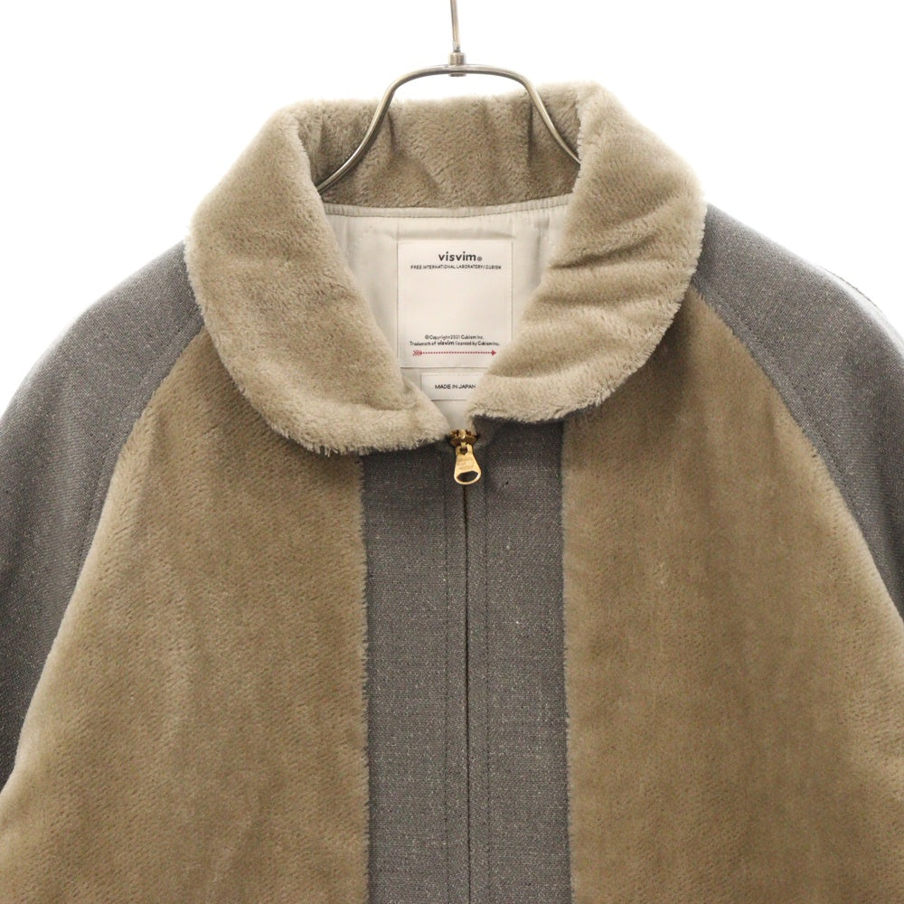 VISVIM(ヴィスヴィム) 24AW MACKENZIE JKT マッケンジージャケット ジップアップブルゾン 0124205013028 グレー/ベージュ