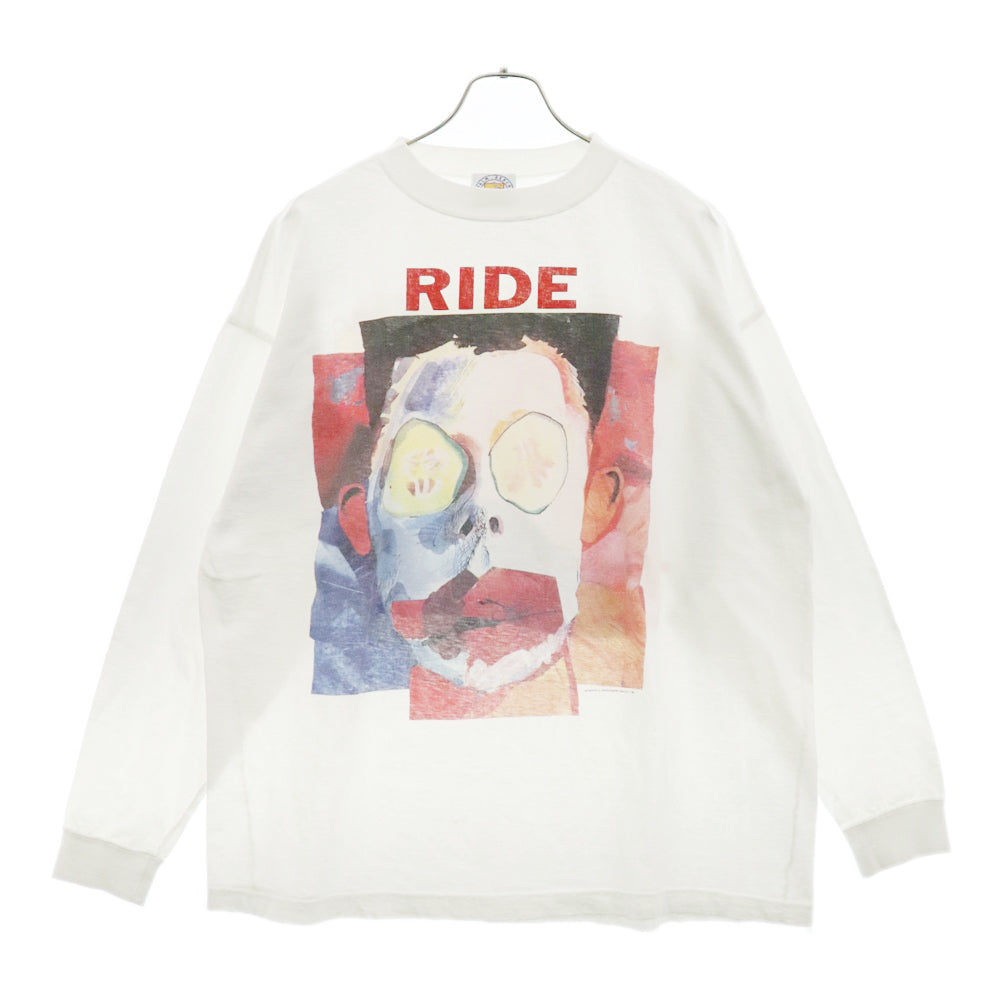 VINTAGE(ヴィンテージ) 90s RIDE GOING BLAMK AGAIN L/S TEE ライド ロングスリーブ Tシャツ ホワイト