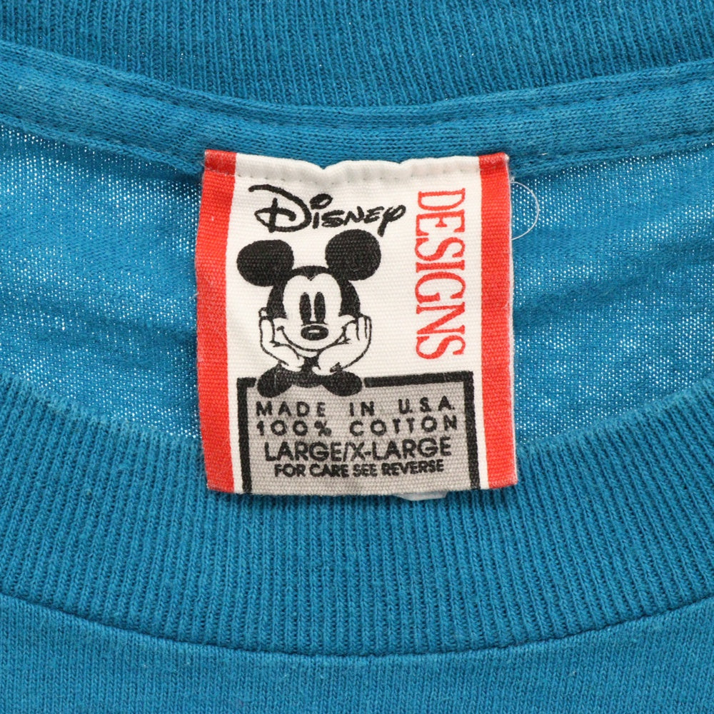 VINTAGE(ヴィンテージ) 90s Disney THE TWILIGHT ZONE TOWER OF TERROR ディズニー タワーオブテラー 両面 プリント Tシャツ 半袖 カットソー ブルー