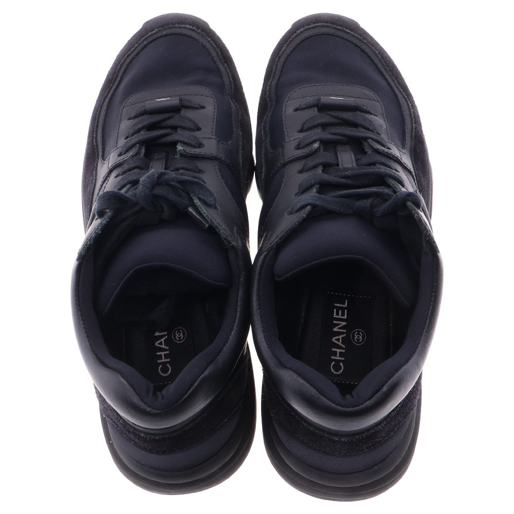 CHANEL(シャネル) coco mark Sneakers ココマーク ローカットスニーカー スエード ブラック G33745