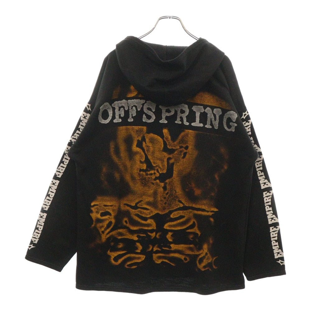 VINTAGE(ヴィンテージ) 90s THE OFFSPRING オフスプリング 袖プリント 両面 プルオーバーパーカー フーディー ブラック
