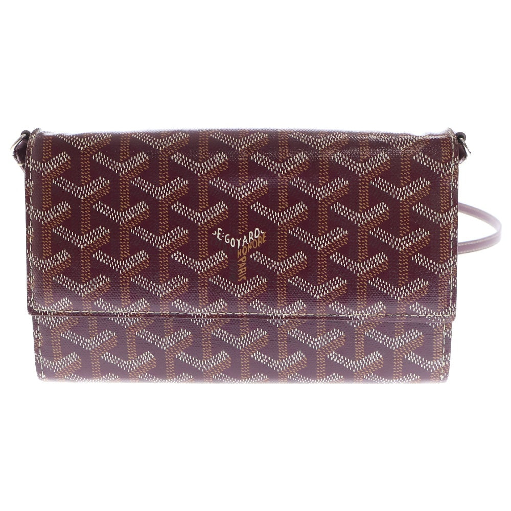 GOYARD(ゴヤール) ヴァレンヌ ポーチウォレット 2WAYショルダーバッグ ポシェット 斜め掛け 長財布 バーガンディ