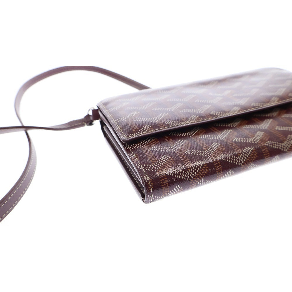 GOYARD(ゴヤール) ヴァレンヌ ポーチウォレット 2WAYショルダーバッグ ポシェット 斜め掛け 長財布 バーガンディ