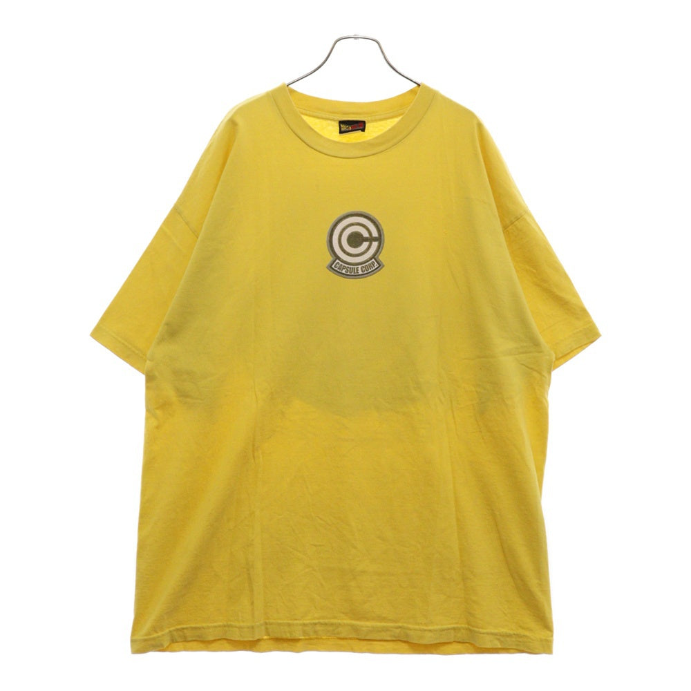 VINTAGE(ヴィンテージ) 00s DRAGONBALL CAPSULE CORP Trunks ドラゴンボール トランクス 両面プリント Tシャツ 半袖 カットソー イエロー