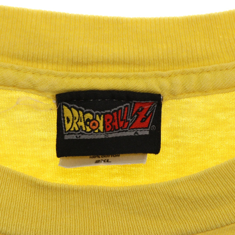VINTAGE(ヴィンテージ) 00s DRAGONBALL CAPSULE CORP Trunks ドラゴンボール トランクス 両面プリント Tシャツ 半袖 カットソー イエロー