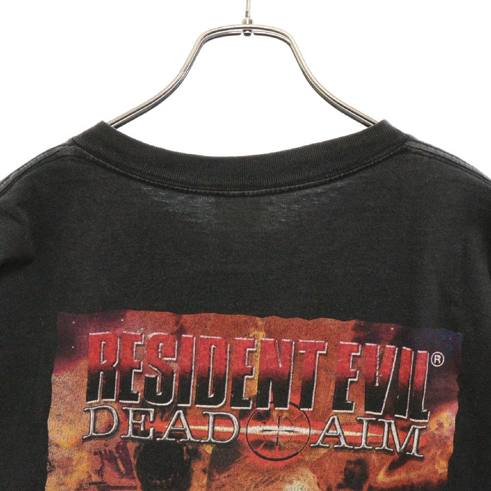 VINTAGE(ヴィンテージ) 00s CAPCON RESIDENT EVIL DEADAIM カプコン バイオハザード Tシャツ 半袖 カットソー ブラック