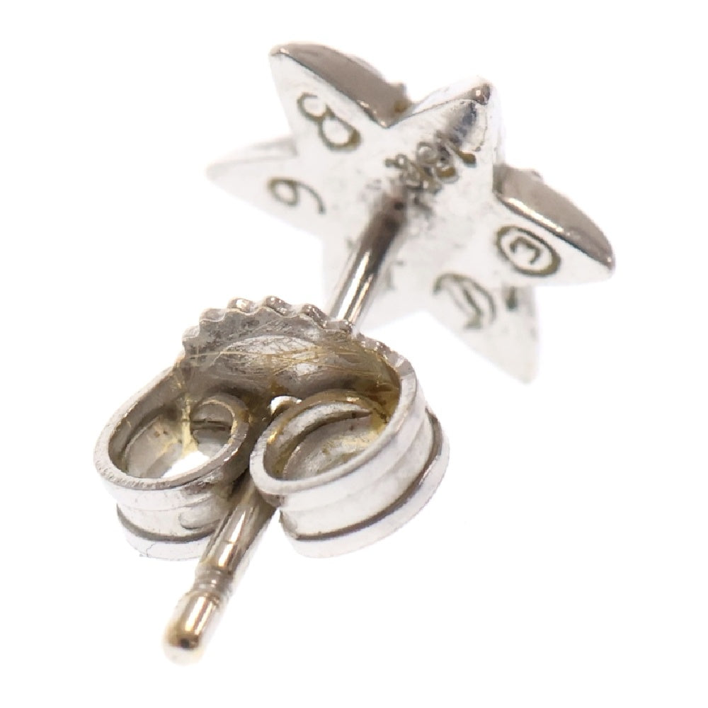 CHROME HEARTS(クロムハーツ) 18K CO STAR A DMND 18Kスタースタッド アフター1ダイヤ ホワイトゴールドピアス