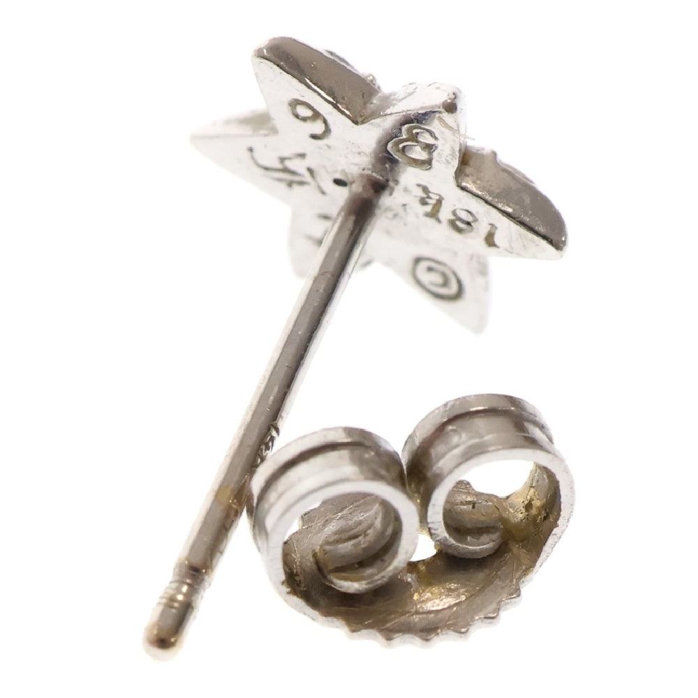 CHROME HEARTS(クロムハーツ) 18K CO STAR A DMND 18Kスタースタッド アフター1ダイヤ ホワイトゴールドピアス