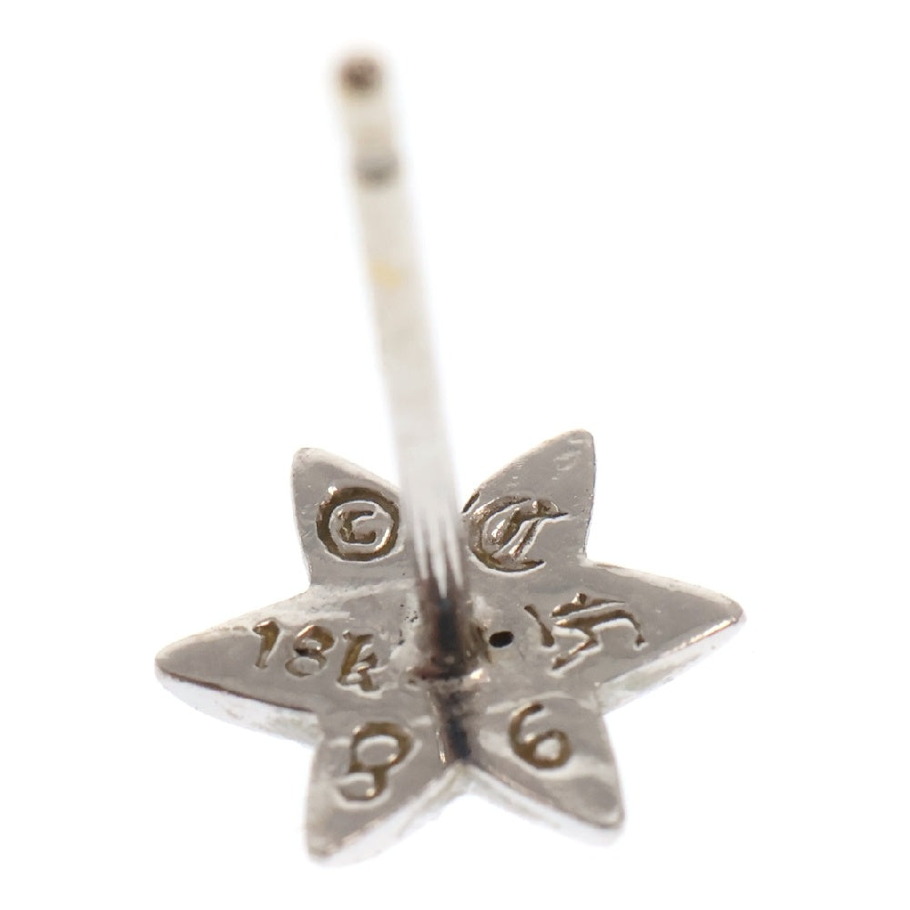 CHROME HEARTS(クロムハーツ) 18K CO STAR A DMND 18Kスタースタッド アフター1ダイヤ ホワイトゴールドピアス