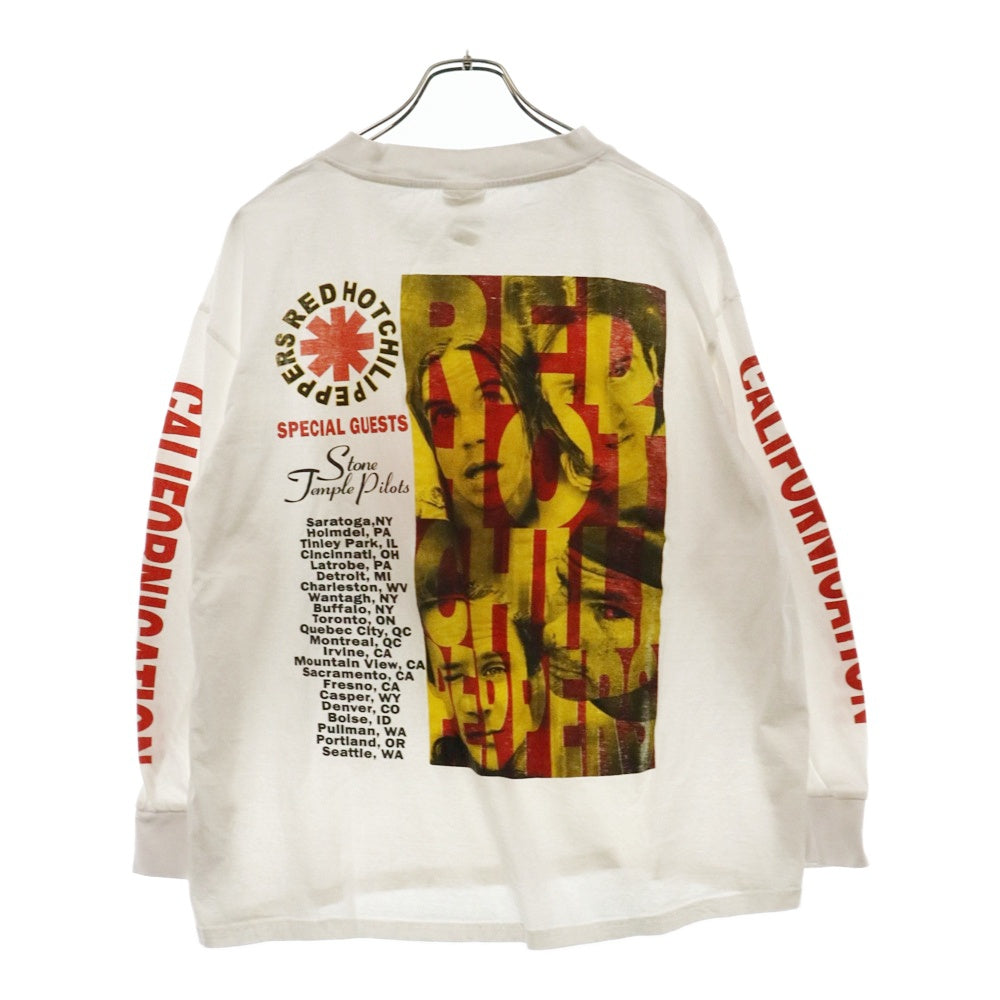 VINTAGE(ヴィンテージ) 90s RED HOT CHILI PEPPERS CALIFORNICATION ヴィンテージ レッドホットチリペッパーズ レッチリ プリントバンドTシャツ 長袖Tシャツ ロンT ホワイト