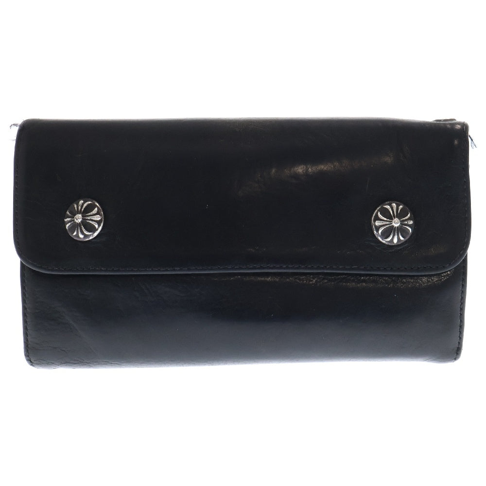 CHROME HEARTS(クロムハーツ) WAVE ウェーブ レザーウォレット 財布 シルバー