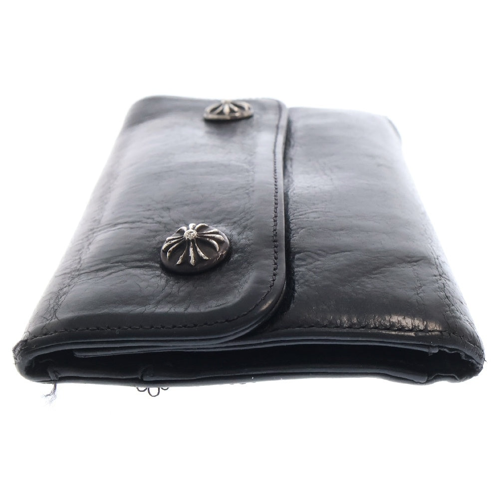 CHROME HEARTS(クロムハーツ) WAVE ウェーブ レザーウォレット 財布 シルバー