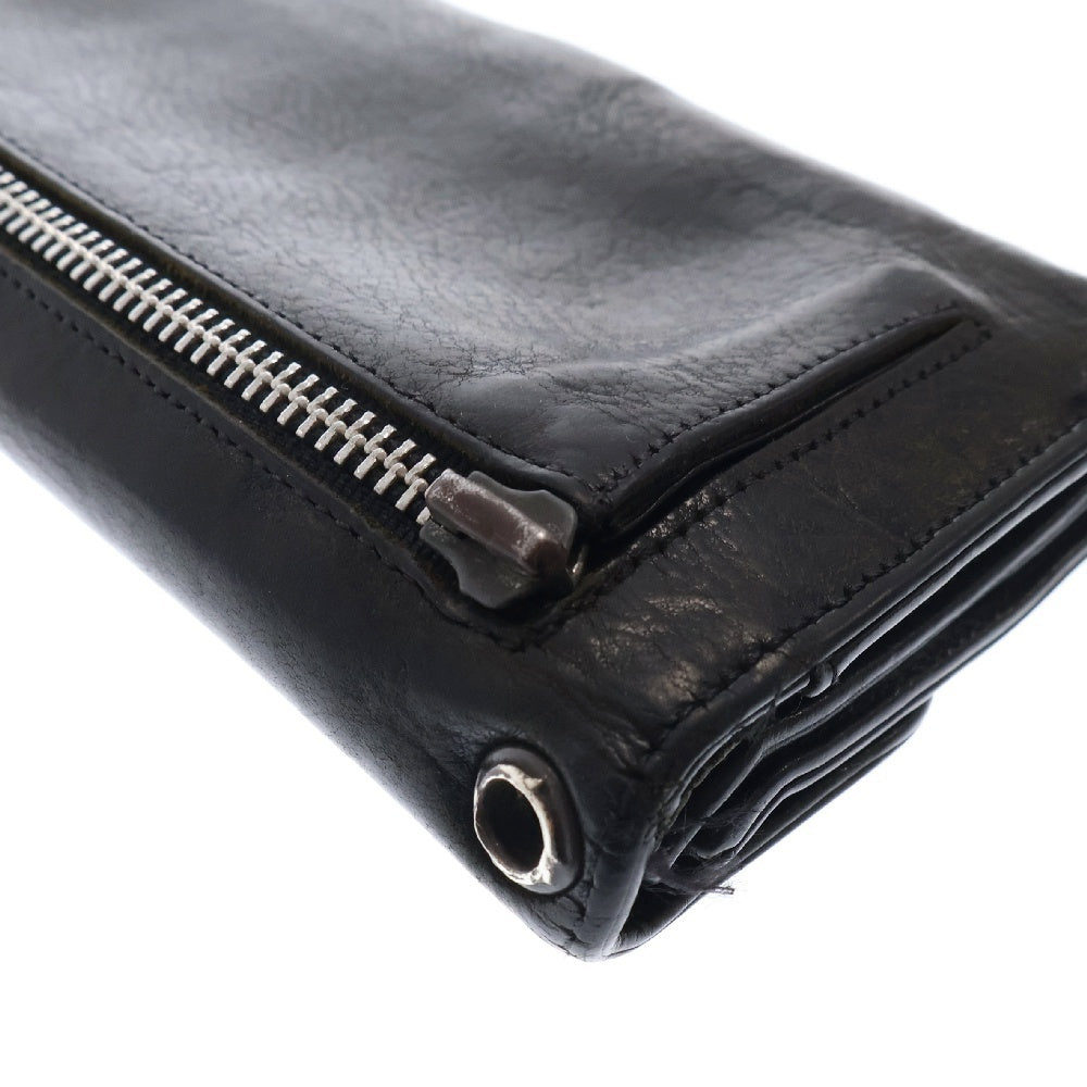 CHROME HEARTS(クロムハーツ) WAVE ウェーブ レザーウォレット 財布 シルバー