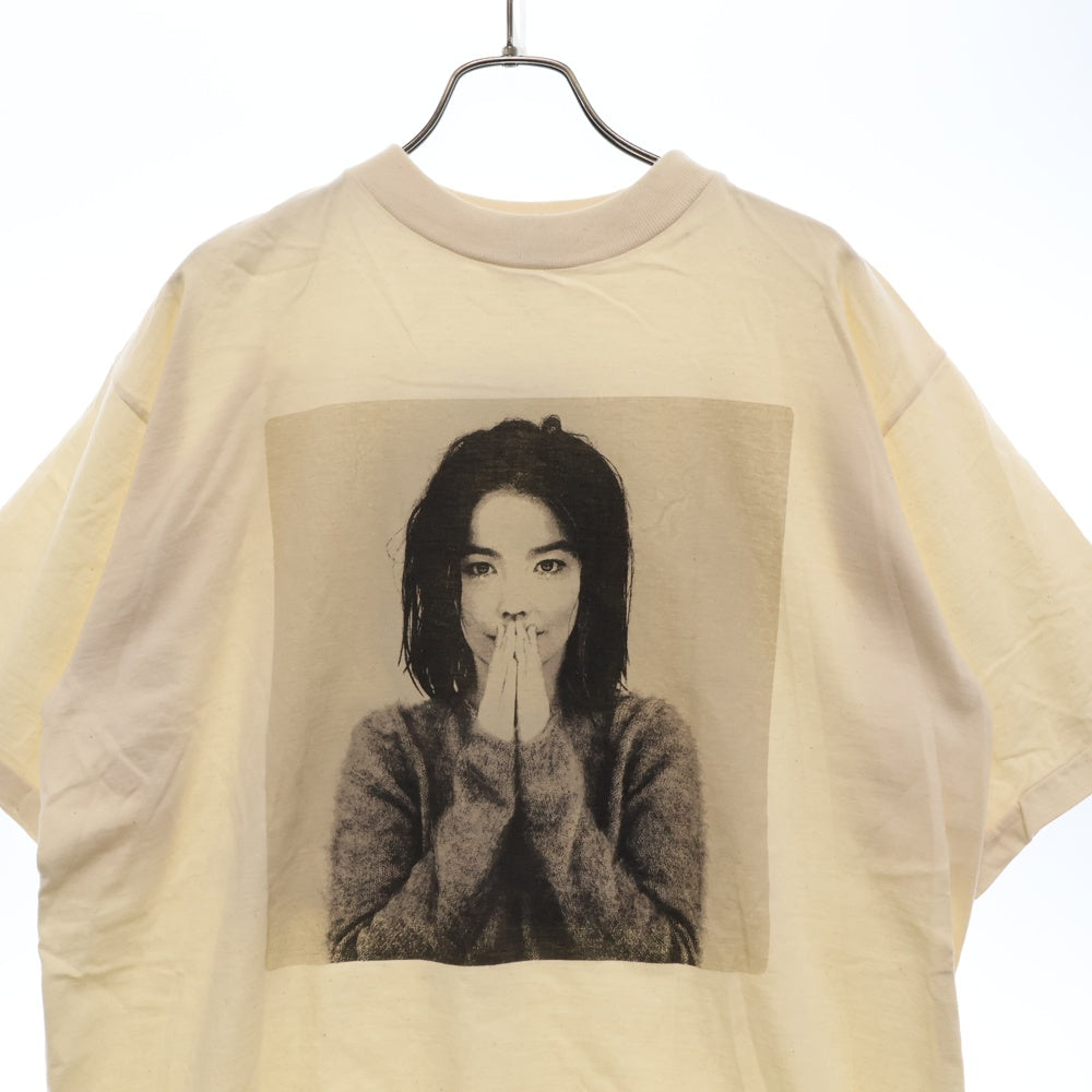 VINTAGE(ヴィンテージ) 90s BJORK TEE ビョーク 両面プリント Tシャツ 半袖 カットソー アイボリー