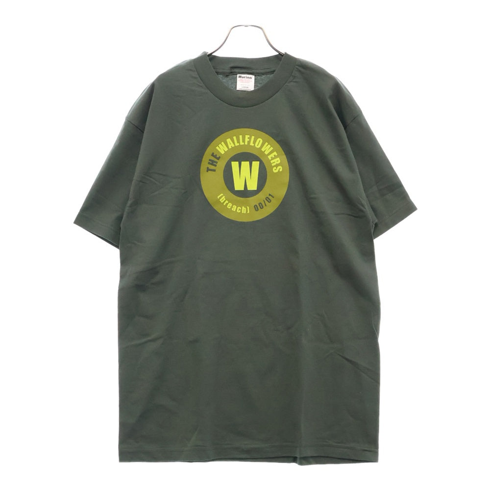VINTAGE(ヴィンテージ) 00s THE WALLFLOWERS BREACH ザ・ウォールフラワーズ ブリーチ フロント プリント Tシャツ 半袖 カットソー グリーン