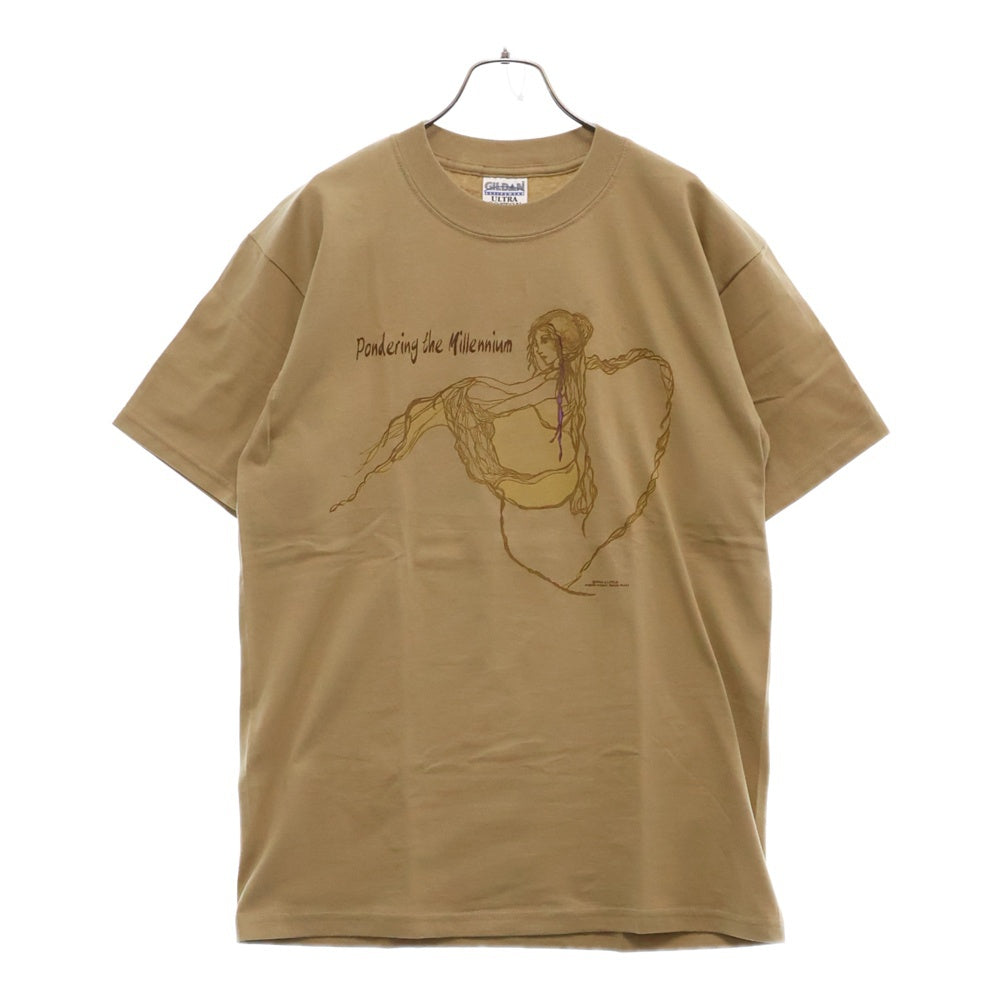 VINTAGE(ヴィンテージ) 00s Stephanie Lynn Nicks PONDERING THE MILLENNIUM TEE スティーヴィー・ニックス Tシャツ 半袖 カットソー ベージュ