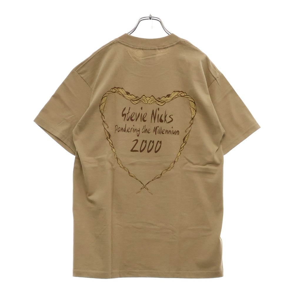 VINTAGE(ヴィンテージ) 00s Stephanie Lynn Nicks PONDERING THE MILLENNIUM TEE スティーヴィー・ニックス Tシャツ 半袖 カットソー ベージュ