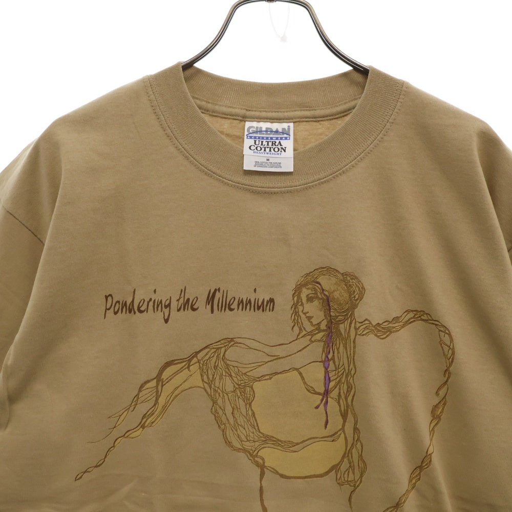 VINTAGE(ヴィンテージ) 00s Stephanie Lynn Nicks PONDERING THE MILLENNIUM TEE スティーヴィー・ニックス Tシャツ 半袖 カットソー ベージュ