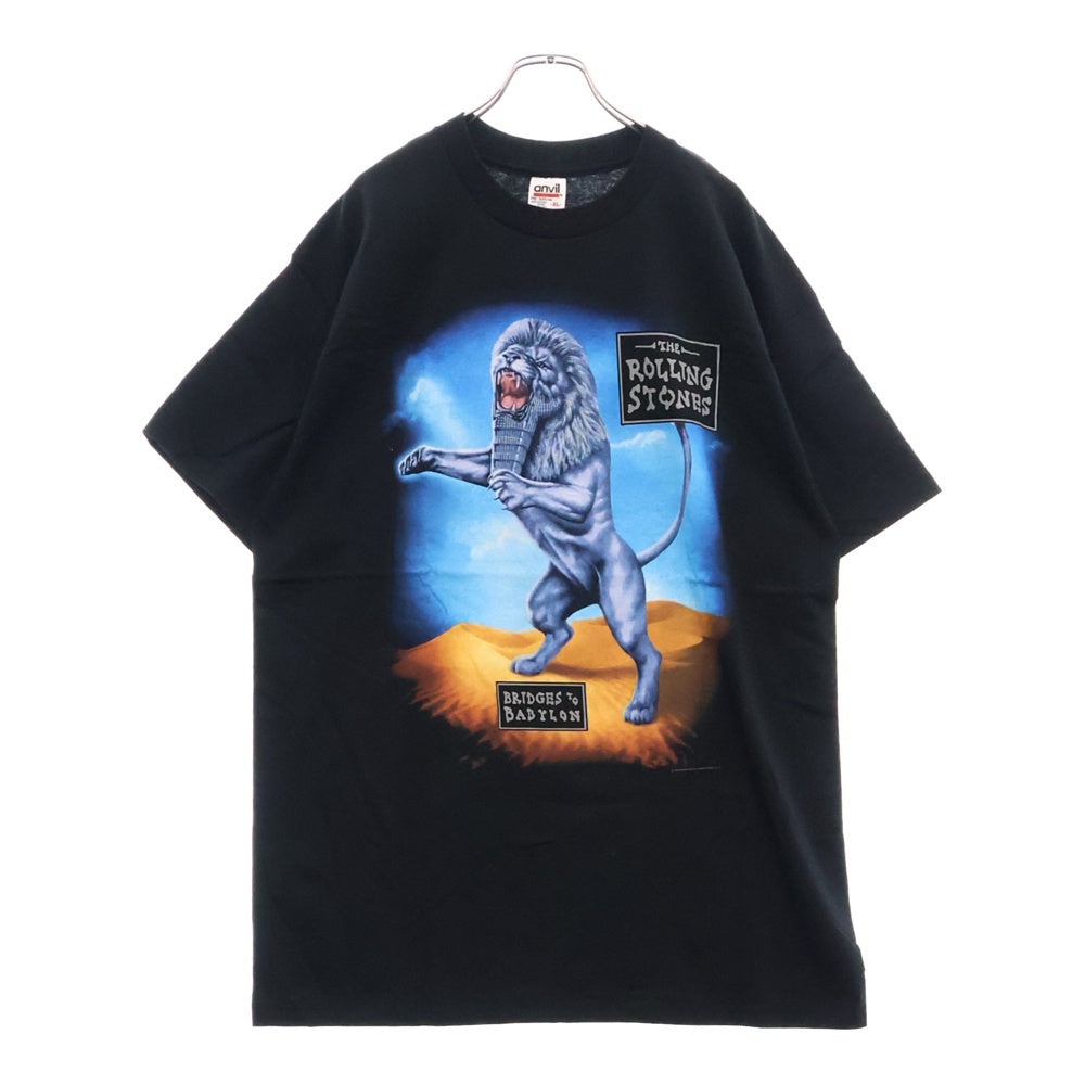 VINTAGE(ヴィンテージ) 90s The Rolling Stones Bridges to Babylon World Tour ローリングストーンズ ワールドツアー 半袖Tシャツ ブラック