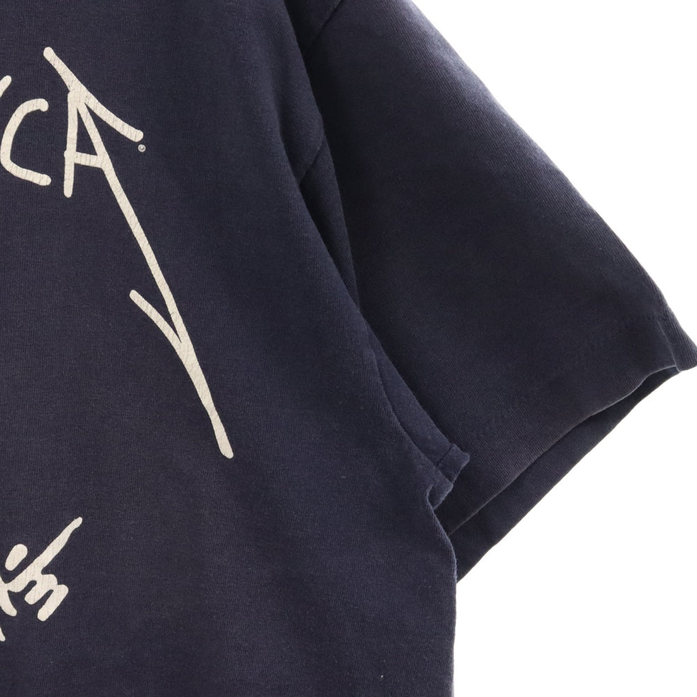 VINTAGE(ヴィンテージ) 90s METALLICA BEEN THERE DONE LT メタリカ 両面プリント Tシャツ 半袖 カットソー ネイビー
