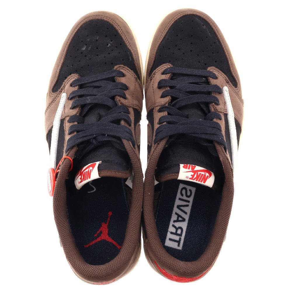 NIKE(ナイキ) ×TRAVIS SCOTT AIR JORDAN 1 LOW OG SP-T CQ4277-001 トラビス スコット エアジョーダン1 ローカットスニーカー ブラウン US10.5/28.5cm